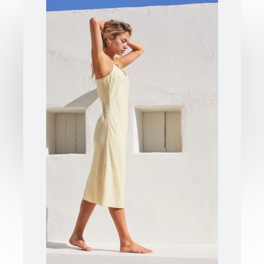 Totem- yellow slip dress